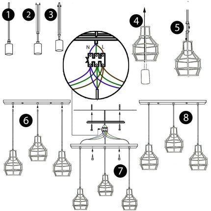 MBXGadgets 3-Lights Hanging Chandelier~1170 - MBXGadgets