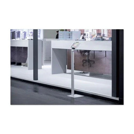 Floor Stand Tablet Holder, Silver/Charcoal Gray - MBXGadgets