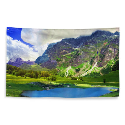 MBXGadgets Mountain Lake Painting Flag - MBXGadgets