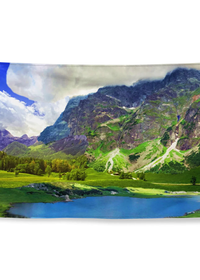 MBXGadgets Mountain Lake Painting Flag - MBXGadgets
