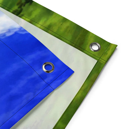 MBXGadgets Mountain Lake Painting Flag - MBXGadgets