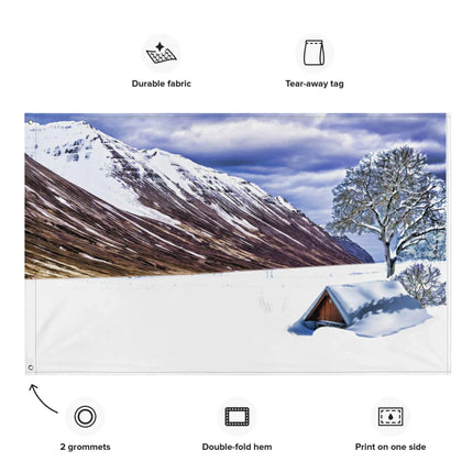 MBXGadgets Snow Painting Flag Tapestry - MBXGadgets