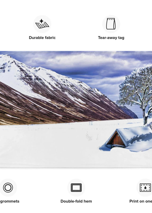 MBXGadgets Snow Painting Flag Tapestry - MBXGadgets