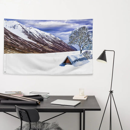 MBXGadgets Snow Painting Flag Tapestry - MBXGadgets