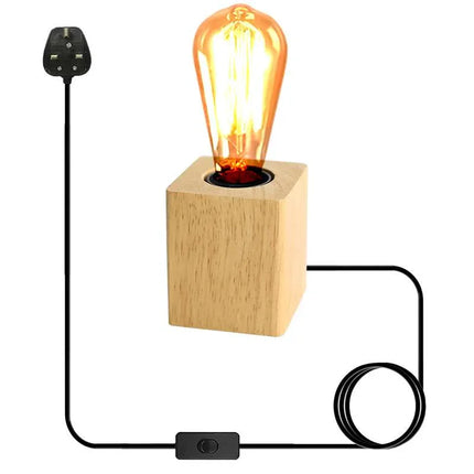 MBXGadgets Wooden Base Lamp - MBXGadgets
