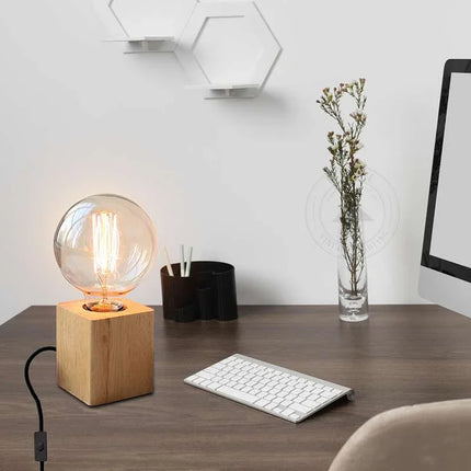 MBXGadgets Wooden Base Lamp - MBXGadgets