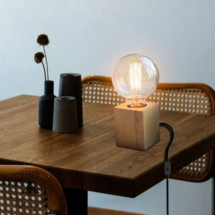 MBXGadgets Wooden Base Lamp - MBXGadgets