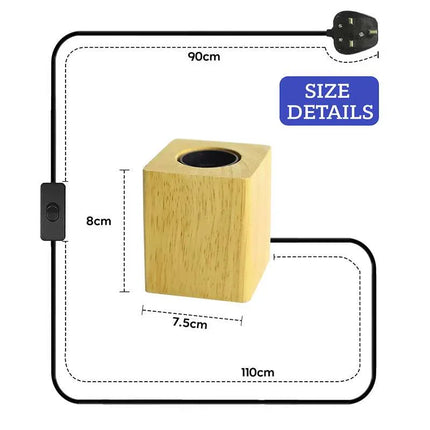 MBXGadgets Wooden Base Lamp - MBXGadgets