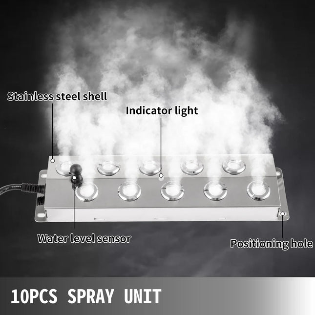 10 Head Ultrasonic Fogger Humidifier with Waterproof - MBXGadgets