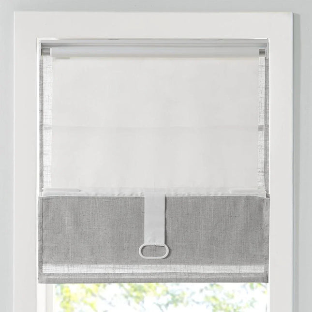 MBXGadgets Linen Blend Light Filtering Cordless Roman Shade - MBXGadgets