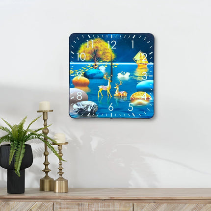 MBXGadgets Painting Square Analog wall Clocks - MBXGadgets