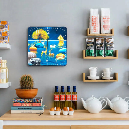 MBXGadgets Painting Square Analog wall Clocks - MBXGadgets