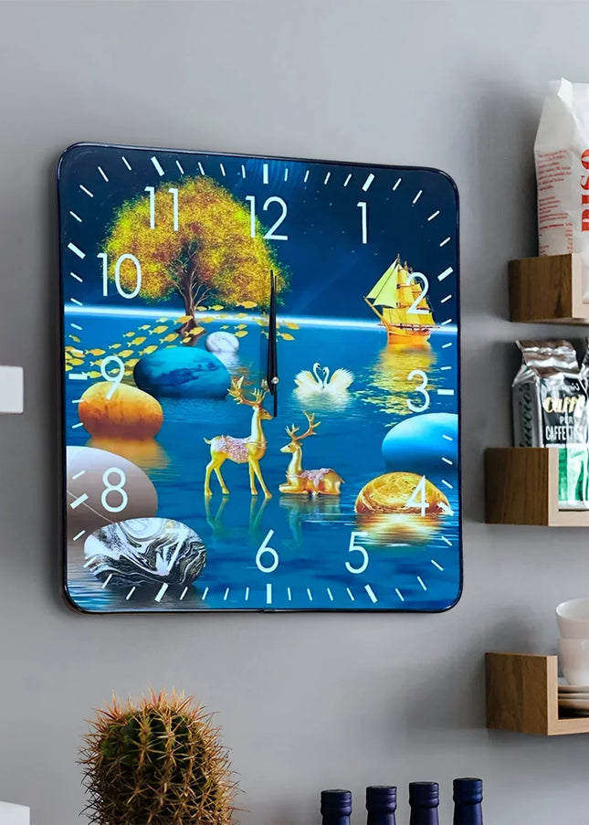 MBXGadgets Painting Square Analog wall Clocks - MBXGadgets