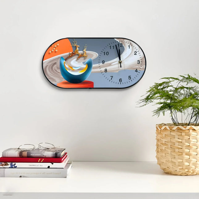MBXGadgets Decorative Painted Crystal wall clock - MBXGadgets