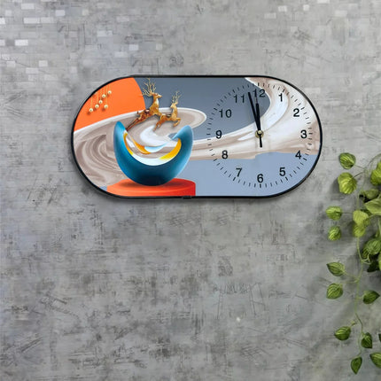 MBXGadgets Decorative Painted Crystal wall clock - MBXGadgets