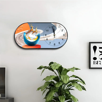 MBXGadgets Decorative Painted Crystal wall clock - MBXGadgets