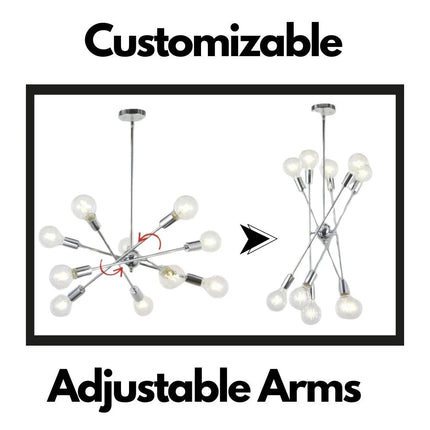 MBXGadgets Modern Sputnik Chandelier Lights - MBXGadgets