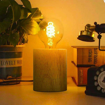 MBXGadgets Wooden Base Lamp - MBXGadgets