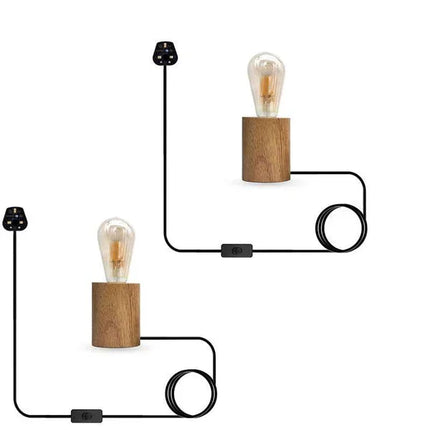 MBXGadgets Wooden Base Lamp - MBXGadgets