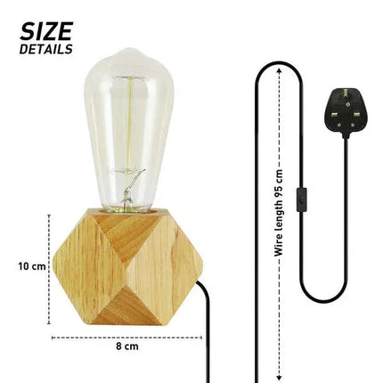MBXGadgets Wooden Base Lamp - MBXGadgets