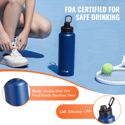 Insulated Water Bottle with Mouth Lid - MBXGadgets