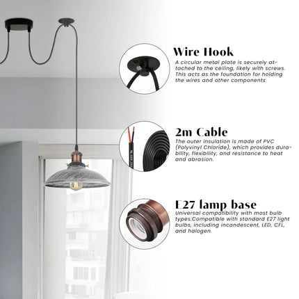 MBXGadgets 2 Way Vintage Chandelier Lamp - MBXGadgets