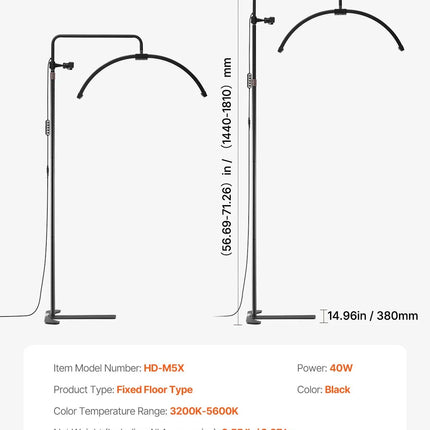 MBXGadgets Half Moon LED Floor Lamp - MBXGadgets