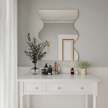 Wavy Sides wall decor Framed Mirror - MBXGadgets