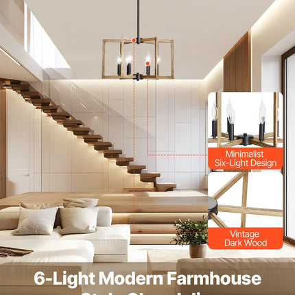 MBXGadgets 6-Light Chandelier - MBXGadgets
