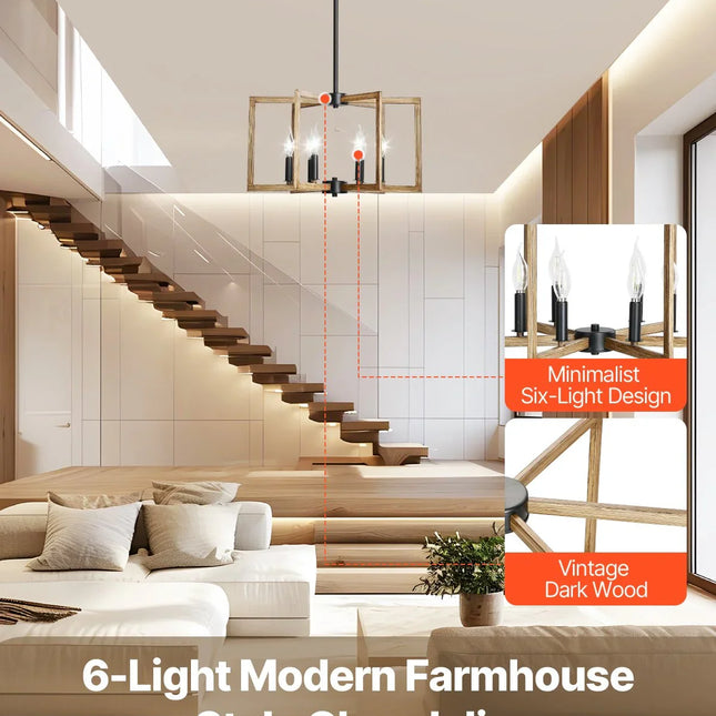 MBXGadgets 6-Light Chandelier - MBXGadgets