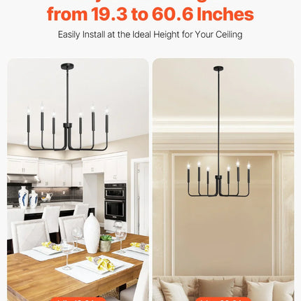 MBXGadgets Black Modern Chandelier - MBXGadgets