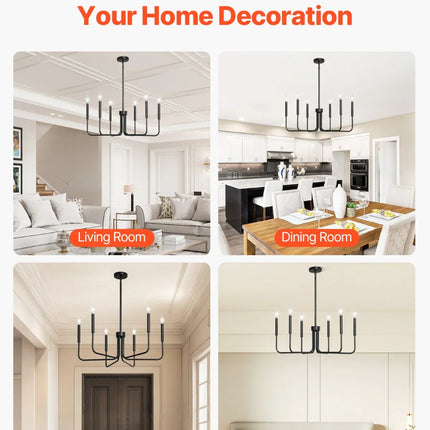 MBXGadgets Black Modern Chandelier - MBXGadgets