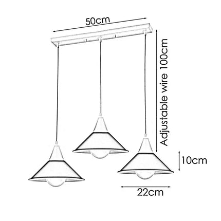 MBXGadgets 3 Head Modern Chandelier Lampshades~2079 - MBXGadgets