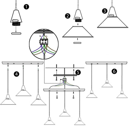 MBXGadgets 3 Head Modern Chandelier Lampshades~2079 - MBXGadgets