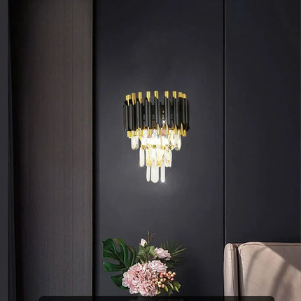 MBXGadgets Modern Crystal Black Gold Chandelier - MBXGadgets