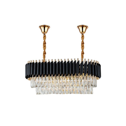 MBXGadgets Modern Crystal Black Gold Chandelier - MBXGadgets