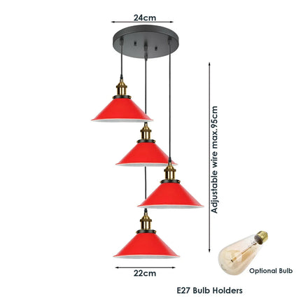 MBXGadgets Modern Industrial Lampshade Chandelier - MBXGadgets