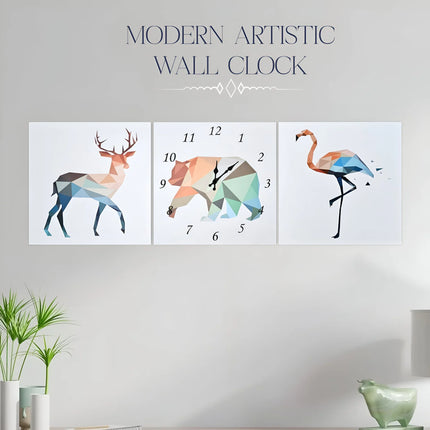 MBXGadgets Deer Bear Flamingo Animal Wall Clock Painting - MBXGadgets