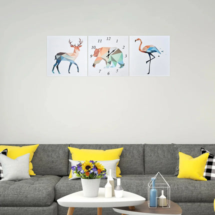 MBXGadgets Deer Bear Flamingo Animal Wall Clock Painting - MBXGadgets