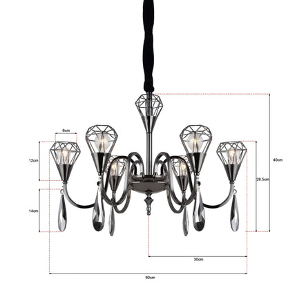 MBXGadgets 6-Lamp Antique Chandelier - MBXGadgets