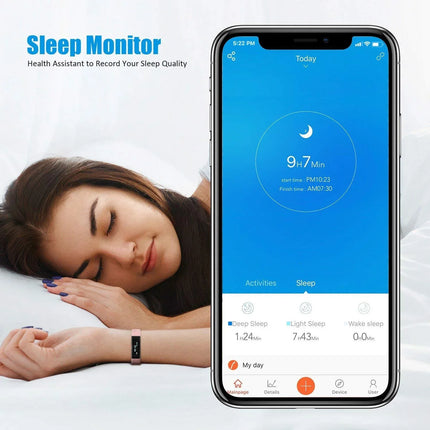 SmartFit Slim Activity Tracker Smart Watch With FREE Extra Band - MBXGadgets