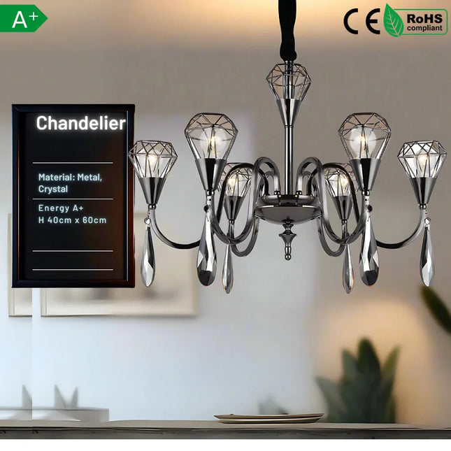 MBXGadgets 6-Lamp Antique Chandelier - MBXGadgets