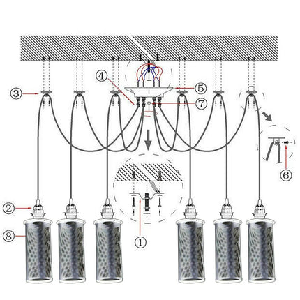 MBXGadgets Vintage Chandelier Spider Light - MBXGadgets
