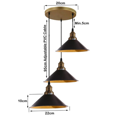 MBXGadgets 3 Lights Hanging Chandelier - MBXGadgets